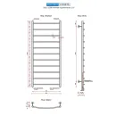 Полотенцесушитель водяной Ростела Соната 500x1200/11 1/2" нижнее подключение