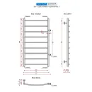 Полотенцесушитель водяной Ростела Соната 500x1000/9 1" боковое подключение