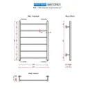 Полотенцесушитель водяной Ростела Виктория 500x700/6 1" нижнее подключение 