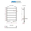Полотенцесушитель водяной Ростела Виктория 500x700/6 1/2" нижнее подключение