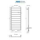 Полотенцесушитель водяной Ростела Виктория 500x1200/11 1/2" нижнее подключение