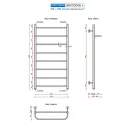 Полотенцесушитель водяной Ростела Виктория+ 500x1000/8 1" нижнее подключение