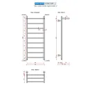 Полотенцесушитель водяной Ростела Классик+ 400x1000/10 1" нижнее подключение