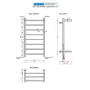 Полотенцесушитель водяной Ростела Классик+ 400x1000/10 1/2" нижнее подключение