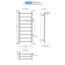 Полотенцесушитель водяной Ростела Классик+ 400x1000/10 1" боковое правое подключение
