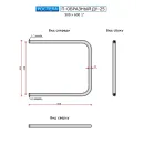 Полотенцесушитель водяной Ростела П-образный 500x600 ДУ-25