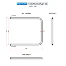 Полотенцесушитель водяной Ростела П-образный 600x700 ДУ-25