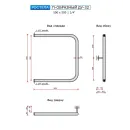 Полотенцесушитель водяной Ростела П-образный 500x500 ДУ-32
