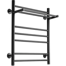 Полотенцесушитель Ростела Свирель V+ 500x700/8 1" (Ral 9005, нижнее подключение)