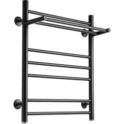 Полотенцесушитель Ростела Свирель V+ 500x700/8 1" (Ral 9005, нижнее подключение)