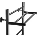 Полотенцесушитель Ростела Свирель V+ 500x700/8 1" (Ral 9005, нижнее подключение)