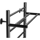 Полотенцесушитель Ростела Свирель V+ 500x800/10 1" (Ral 9005, нижнее подключение)