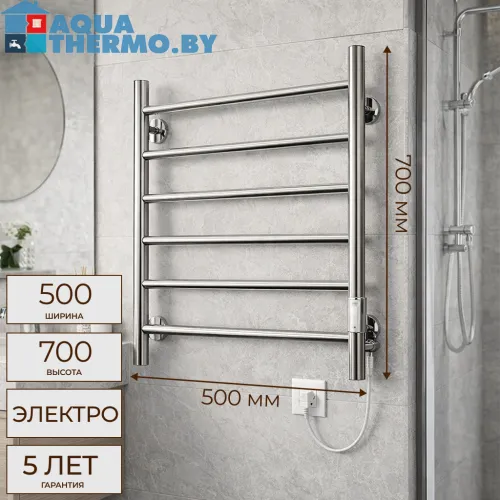 Полотенцесушитель Ростела Виктория 50x70/6 электрический, подключение справа