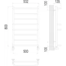 Полотенцесушитель водяной TERMINUS Евромикс 500х800/8 1/2" нижнее подключение