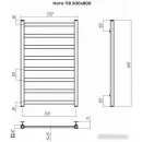 Полотенцесушитель TERMINUS Ното П8 500x800