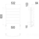 Полотенцесушитель TERMINUS Классик П6 500x600 нп