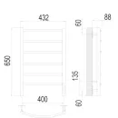 Полотенцесушитель электрический TERMINUS Классик 400x650/6 с quick touch