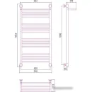 Полотенцесушитель Сунержа Богема с полкой+ 1000x500 30-0223-1050