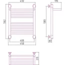 Полотенцесушитель Сунержа Богема с полкой+ 500x400 00-0223-5040
