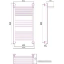 Полотенцесушитель Сунержа Богема с полкой+ 800x400 00-0223-8040