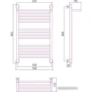 Полотенцесушитель Сунержа Богема с полкой+ 800x500 31-0223-8050