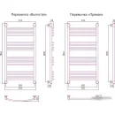Полотенцесушитель Сунержа Богема+ 1000x500 30-0221-1050