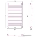 Полотенцесушитель Сунержа Флюид+ 800х500 05-0222-8050