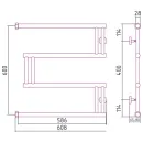 Полотенцесушитель Сунержа High-Tech model "M+" 600х600 00-4050-6060