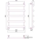 Полотенцесушитель Сунержа Атлант 800x500 00-0226-8050