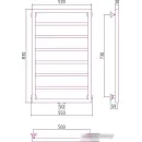 Полотенцесушитель Сунержа Канцлер 800x500 31-0254-8050