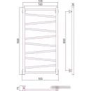 Полотенцесушитель Сунержа Сирокко 1000x500 31-0253-1050