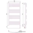 Полотенцесушитель Сунержа Богема 3.0 выгнутая 1000х500 МЭМ правый 00-5803-1050