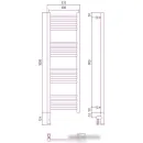 Полотенцесушитель Сунержа Богема 3.0 прямая 1000х300 МЭМ левый 31-5804-1030