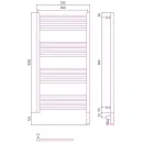 Полотенцесушитель Сунержа Богема 3.0 прямая 1000х500 МЭМ правый 051-5805-1050