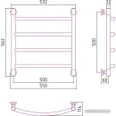 Полотенцесушитель Сунержа Галант+ 500x500 00-0200-5050
