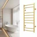 Полотенцесушитель водяной Gloss & Reiter Raduga 500х1000/9 1" золотой, нижнее подключение