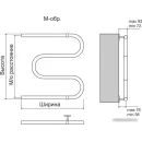 Полотенцесушитель TERMINUS Эконом М-обр AISI 32x2 (600x400)