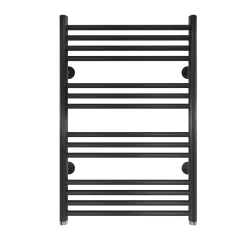 Полотенцесушитель водяной Gloss & Reiter Line 500x800/14 1" черный, нижнее подключение