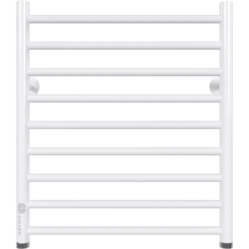 Полотенцесушитель водяной Gloss & Reiter Line 500х600/9 1" белый,  нижнее подключение