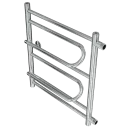 Полотенцесушитель водяной Gloss & Reiter Liza LeRi 500x600 1" боковое подключение