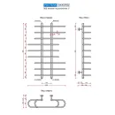 Полотенцесушитель водяной Ростела Аккорд 900 1" резьба
