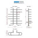 Полотенцесушитель водяной Ростела Аккорд 700 1/2" резьба