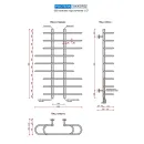 Полотенцесушитель водяной Ростела Аккорд 900 1/2" резьба