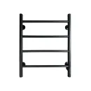 Полотенцесушитель электрический Ростела Виктория 500x600/4 черный, подключение справа