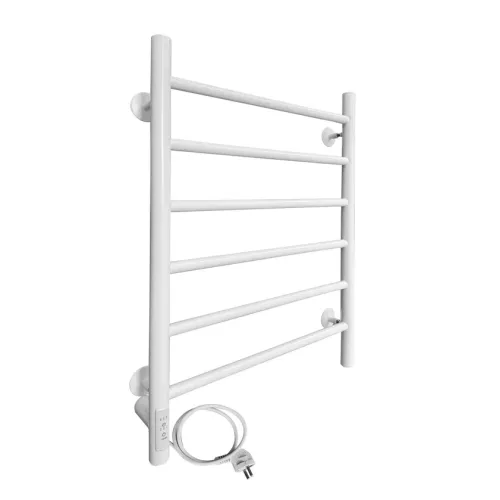 Полотенцесушитель электрический Ростела Виктория 500x700/6 белый, подключение слева