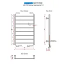 Полотенцесушитель водяной Ростела Виктория 500x800/8 1/2" нижнее подключение