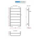 Полотенцесушитель водяной Ростела Виктория+ 500x900/7 1" нижнее подключение