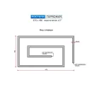 Полотенцесушитель водяной Ростела Гармония 870x480 1/2" резьба 