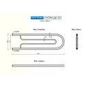 Полотенцесушитель водяной Ростела Гусли ДУ-25 250x900 