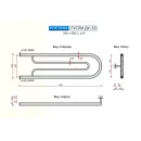 Полотенцесушитель водяной Ростела Гусли ДУ-32 250x900 
